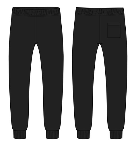 Black Sweatpants Template